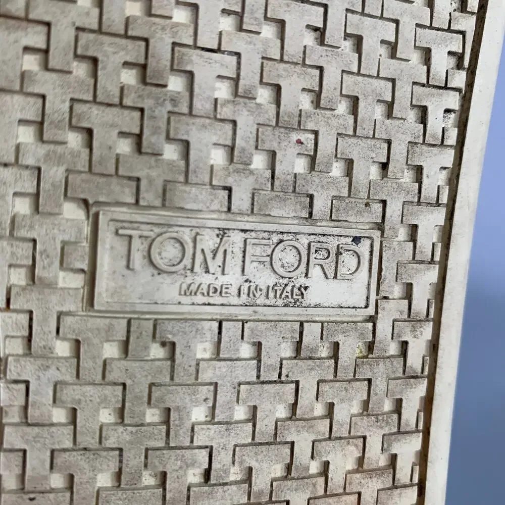 TOM FORD Size 8 Burgundy Leather High Top Lace Up Shoes